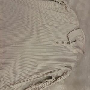 Madewell Cream Ribbed Knit Top